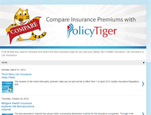 Tablet Screenshot of compareinsurance.policytiger.com
